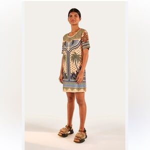 Farm Rio Brazil Tshirt Tropical Print Mini Dress